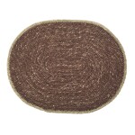 MADAM STOLTZ Prestieranie Seagrass Natural Rim Tmavohnedé