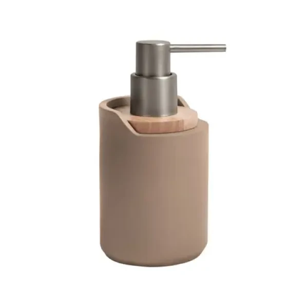 SPIRELLA SYBELLA dávkovač mydla cappuccino / polyresin / drevo / 300 ml