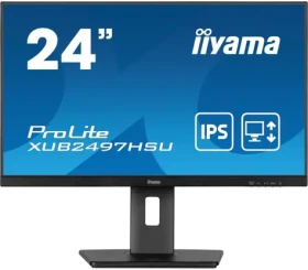 24" IIYAMA ProLite XUB2497HSU-B2 čierna / IPS / 1920x1080 / 16:9 / 1ms / 1300:1 / 300cd / HDMI / DP (XUB2497HSU-B2)