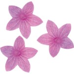 Kvetiny z jedlého papiera 400 ks 2 cm fialové - Dekora - Dekora