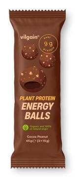 Vilgain Plant Protein Energy Balls BIO – kakao 45 g (3 x 15 g)