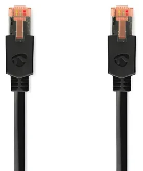 Nedis CAT6 antracitová / Sieťový kábel / F/UTP / RJ45 - RJ45 / 1 m / LSZH (CCBW85210AT10)