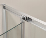 CERANO - Sprchovací kút Versaro L/P - 6 mm - chróm, transparentné sklo - 150x100 - zasúvací CER-8050BD80321