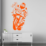 Veselá Stena Samolepka Valentino Rossi Farba: žlutá, Veľkosť: 80 X 48 cm