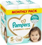 Pampers Premium Care 11-16 kg (132 ks) / Plienky / Veľkosť 5 (11-16 kg)
