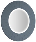 SAPHO - LUMIRO STRIP guľaté zrkadlo s LED osvetlením v ráme, priemer 90cm, siena LR950-4242S