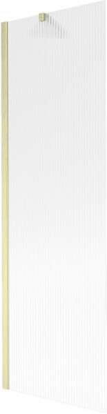 MEXEN/S - Next vaňová zástena FIX 60 x 150, prúžky, zlatá kartáčovaná 895-060-000-00-09-55