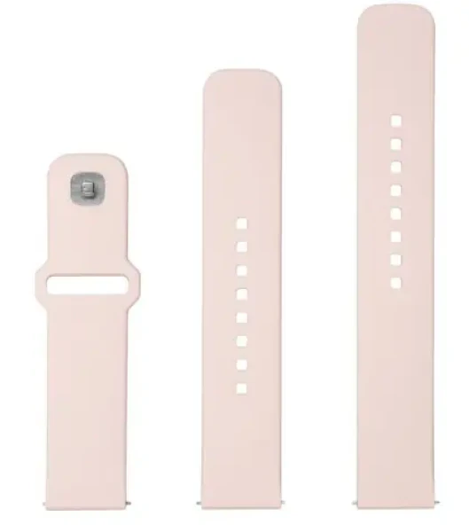 FIXED Set silikónových remienkov Silicone Sporty Strap s Quick Release 20mm pre smartwatch ružový (FIXSST2-20MM-PI)