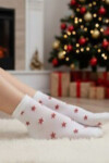 Dámske ponožky CHRISTMAS CHILL - 40 DEN OFF-WHITE UNI