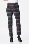 MiR Nohavice 259 Grey/Maroon Checked