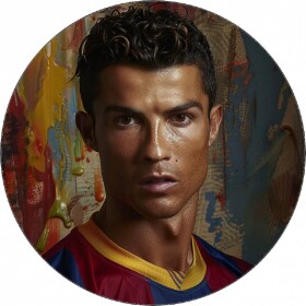 Jedlý papier Cristiano Ronaldo v drese Barcelony 19,5 cm - Pictu Hap - Pictu Hap
