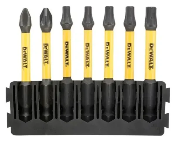 DeWalt sada predĺžených bitov 7 ks / Bity / 57 mm / PH2, PZ2, T20, T25, T30 (DT70820)