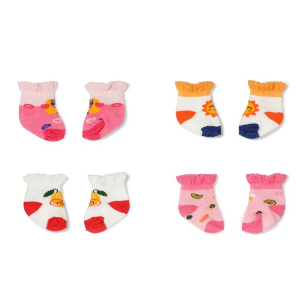 Baby Born Ponožky so vzormi (2 páry) 2 druhy 43 cm
