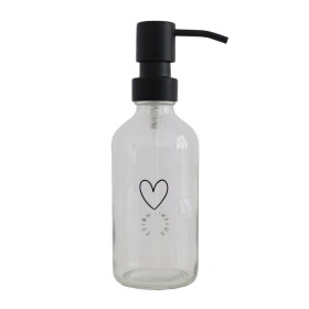 Eulenschnitt Sklenený dávkovač mydla Heart Transparent 250 ml