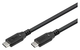 Goobay USB-C čierna / Kábel USB-C / USB 3.2 Gen 2 / 1 m / 10 Gbit/s / 100 W PD (74200)