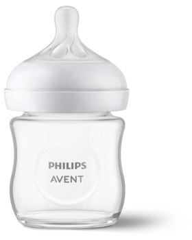 Philips Avent Natural Response SCY930/01 priehľadná / Detská fľaštička / sklo / 120 ml / 0m+ (SCY930/01)