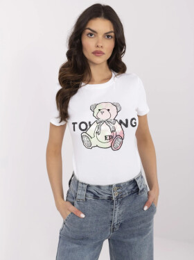 Tričko NM TS JX 09328.65P white pink jedna velikost