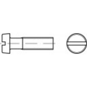 TOOLCRAFT TO-5445363 skrutky s valcovou hlavou M2,5 6 mm drážka DIN 84 mosaz galvanizované niklom 200 ks; TO-5445363