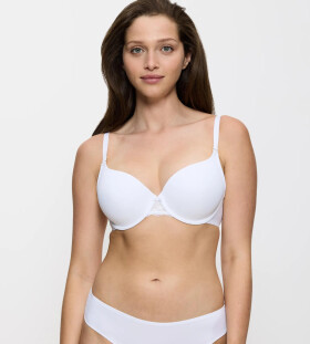 Triumph LOVELY MICRO - Vystužená podprsenka s kosticami pre celodenné pohodlie Triumph WHITE 80C