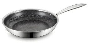 Voštinová panvica MR-1214-28 28 cm / Panvica / Nerez, hliník / Indukcia / Nepriľnavý povrch / Do rúry 260°C (MR-1214-28)