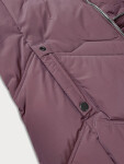 Fialová dámska zimná plus size bunda s kapucňou S'west (B8300-71) odstíny fialové 50