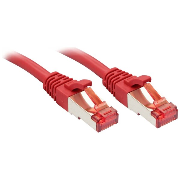 LINDY 47739 RJ45 sieťové káble, prepojovacie káble CAT 6 S/FTP 15.00 m červená krútené páry 1 ks; 47739
