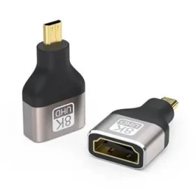 PremiumCord HDMI A na micro HDMI D Space Grey / Adaptér / 8K 60Hz / 4K 120Hz / pozlátený (kphdma-44)