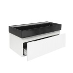 Kúpeľňová skrinka s umývadlom SAT Evolution 98x30x44, 8 cm biela mat SATEVO100WMU2B SATEVO100WMU2B