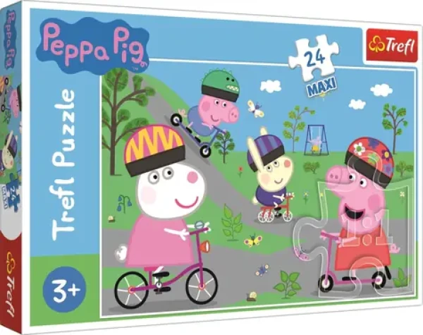 Trefl - Puzzle - Prasiatko Peppa: Aktívny deň MAXI