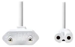Nedis napájací kábel biela / Napájací kábel / Euro - IEC-320-C7 / dvojlinka / 2 m (CEGL11040WT20)