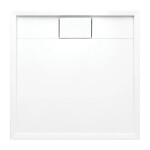 OMNIRES - BROOKLYN akrylátová sprchová vanička štvorec, 90 x 90 cm biela lesk /BP/ BROOKLYN90/KBP