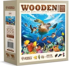 Wooden City Drevené puzzle Život v oceáne