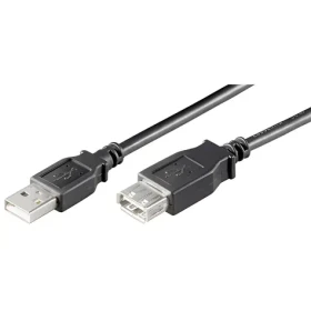 Goobay 93600 predlžovací kábel USB 2.0 Hi-Speed 3 m čierna / Predlžovací kábel / USB-A / 480 Mbit/s (93600)
