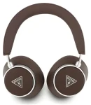 Guess PU Saffiano Triangle Logo hnedá / Bezdrôtové slúchadlá / ENC / do uší (57983127166)