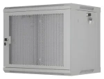 Lanberg WF01-6409-23S sivá / Nástenný rozvádzač / 19" / 9U / 600x450 mm / perforované dvere / flat pack (WF01-6409-23S)