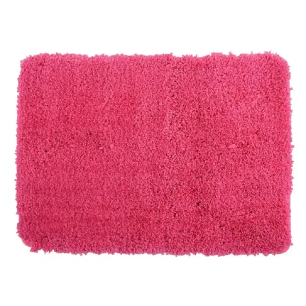 MSV MICROFIBER ružová / Kúpeľňová predložka / 50 x 70 cm / polyester / protišmyková