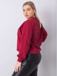 Obyčejná hnědá mikina plus size 2XL