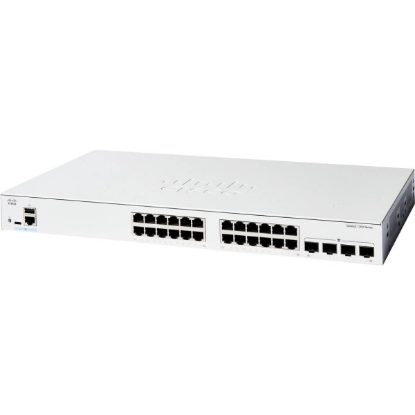 Cisco CISCO Catalyst 1300 24-port GE 4x1G SFP riadený sieťový switch; C1300-24T-4G