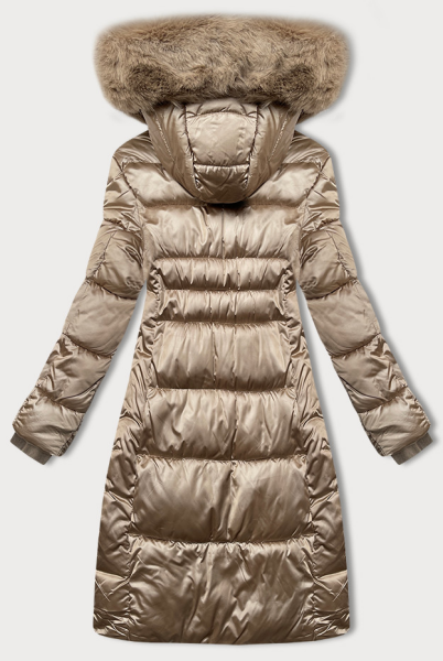 Béžová prošívaná zimní bunda model 21248187 - S'WEST odstíny béžové XL (42)