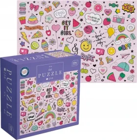INTERDRUK Puzzle so samolepkami Ikony