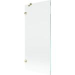 MEXEN/S - Lunar vaňová zástena FIX 80 x 150, transparent, zlatá 897-080-000-50-00