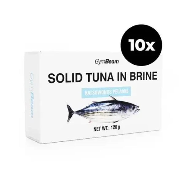 Tuniak vo vlastnej šťave - GymBeam (10 x 120 g) (54646-3-10x120g)