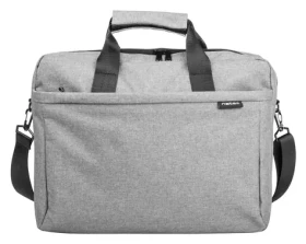 Natec Mustela šedá / Taška na notebook / 15,6" / polyester / vodeodolná (NTO-0766)