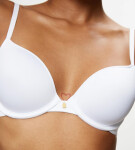 BODY MAKE-UP ESSENTIALS - Hladká bezšvová podprsenka s vypchávkami Triumph WHITE 90A