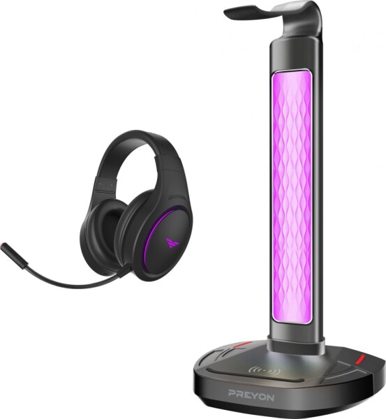 PREYON Słuchawki Preyon Hurricane Fly (PHF40B) + Stojak na słuchawki Heron Beak (PHB41B)