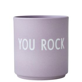 DESIGN LETTERS Porcelánový hrnček You Rock Lavender 300 ml
