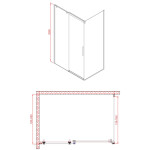 POLYSAN - ALTIS bočná stena 800, číre sklo AL5915