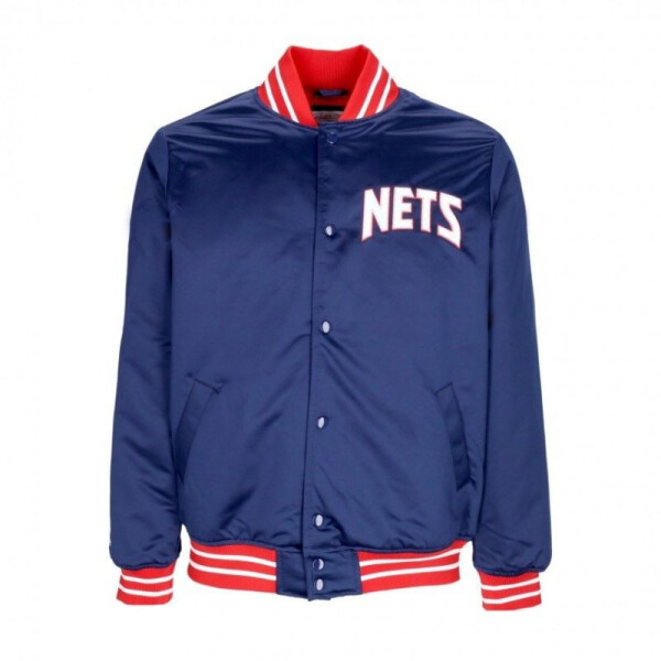 Mitchell Ness NBA Saténová bunda New Jersey Nets OJBF3413-NJNYYPPPNAVY pánska