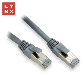 Lynx FTP patch kábel Cat6 10m šedý / Patch kábel / FTP / Cat6 / 10 m (LX-FTP6-100-GREY)
