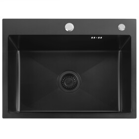 REA REA - Oceľový drez Liam Black ZLE-06008